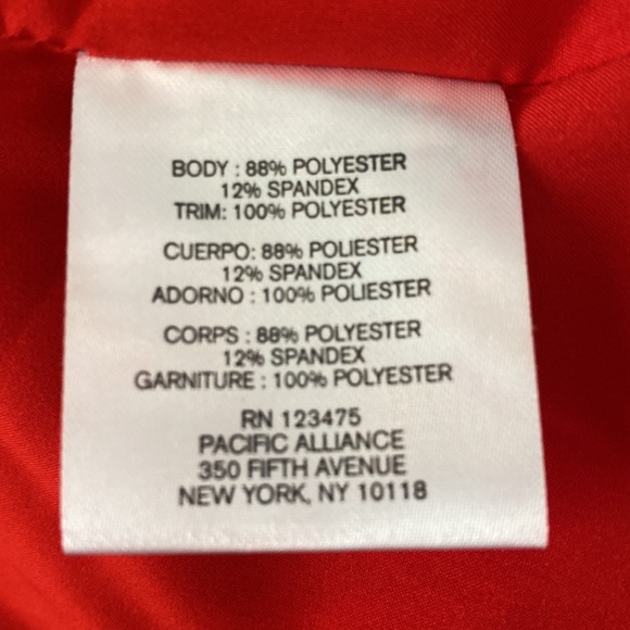 Tahari Red Blazer -Single Button Blazer- Size 8 - Picture 6 of 7